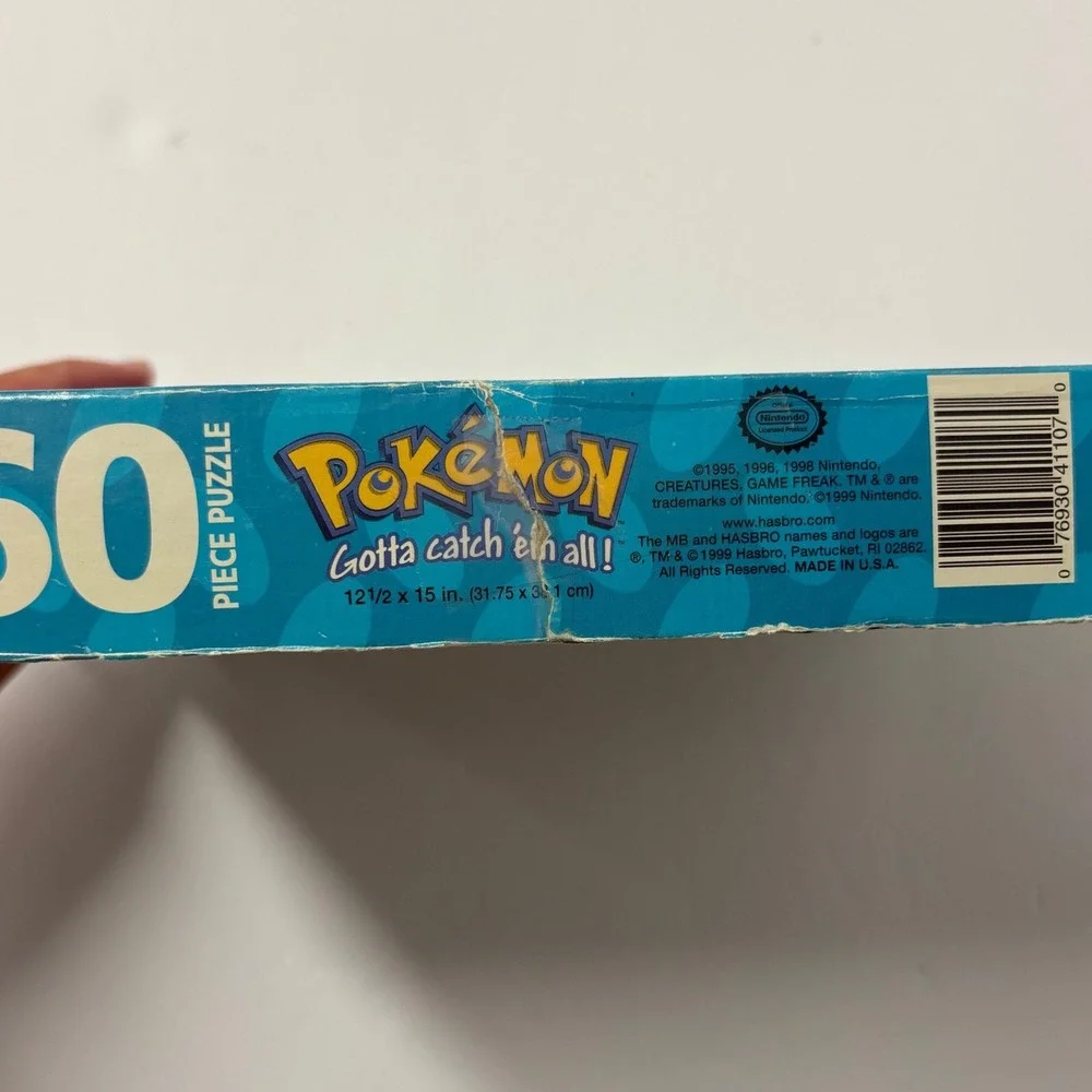 1999 Pokemon 60 Piece Puzzle Milton Bradley MB Ash Pikachu Misty Complete